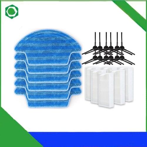 Dust Cleaning Mop Pad Side Brush Hepa Filter for Ecovacs CEN540 CEN546 CEN540-MI CR120 Deebot X500/X580/KK8 Vacuum Cleaner
