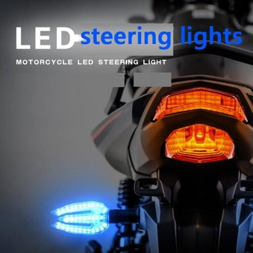Motorcycle Signal lights led steering lights modified accessories lights off road vehicle steering lights bi color Super bright