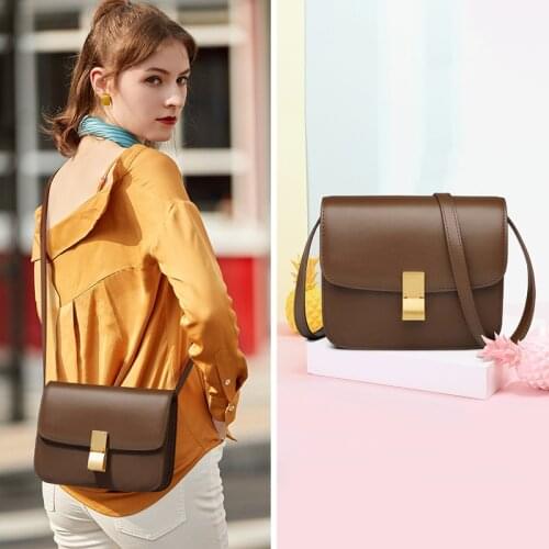 Genuine Leather Shoulder Bag For Women 2021 New High Quality Ladies Messenger Bags Luxury Designer Women Hanbags Bolsa Feminina