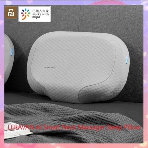 Xiaomi LERAVAN AI Smart Neck Massager Sleep Pillow Multifunction Electric Massage Cushion Hot Foam Works With Mijia APP
