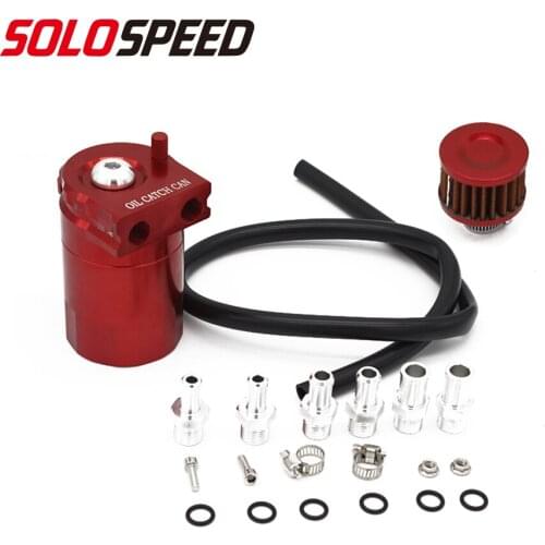 Universal Aluminum Oil Catch Can Reservoir Tank Baffled Oil Tank With Filter