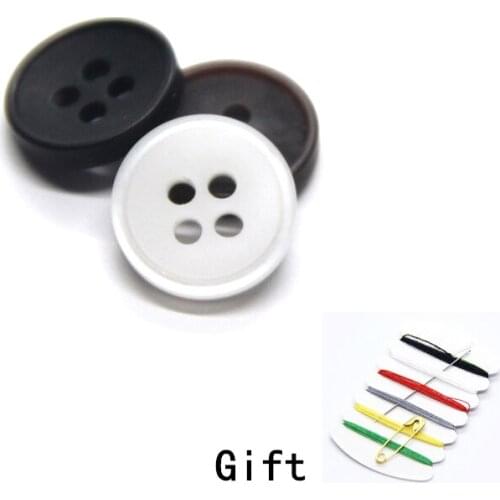 9/10/11mm High-end Resin Small Shirt Buttons For Clothing Wear Resin Decorative 4 Holes Handmade DIY Accessories Wholesale