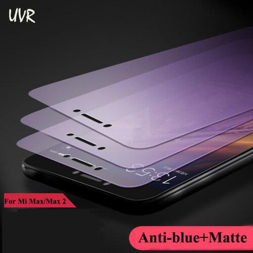 UVR Anti-blue Matte Tempered Glass For Xiaomi Mi Max 3 Max 2 Full Cover Screen Protector For Xiaomi Mi Max3 Max2 Anti Blue Film