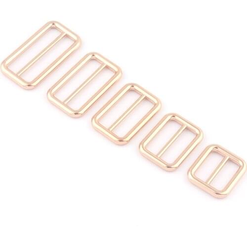 20-40mm Gold Adjuster Slide Buckles Handbag Purse Webbing Clasps Backpack Belt Strap Buckles Rectangle Leather Craft Hardware