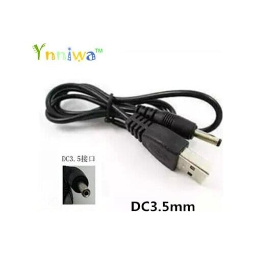 10piece USB 2.0 A Type Male To DC3.5mm*1.35mm,USD to DC3.5 Power Plug Barrel Connector 5V Cable 12 Copper core 80cm length