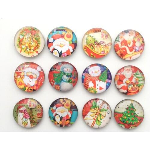 12pcs Cute Christmas Fridge Magnet Cartoon Santa/Snowman Megnetic Message Stickers for X-Max Gift Home Decoration Free shipping