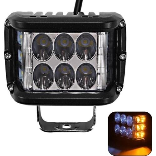 12V-32V 45W Work Light Side Shooter LED Light Bar Combo Pod Strobe Lamp for ATV SUV QW