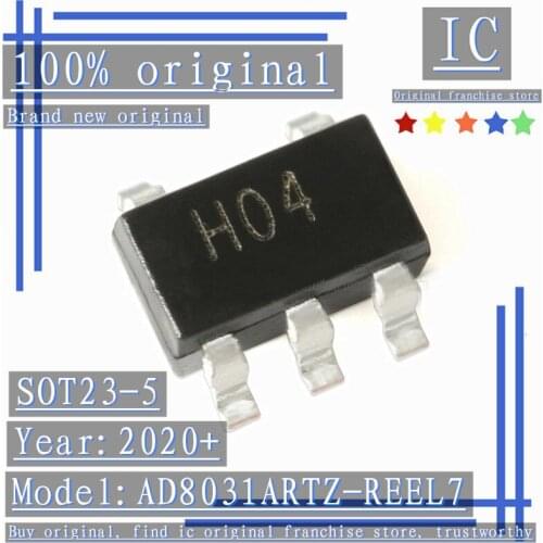 2020+100% Brand new original 5PCS-20PCS AD8031ARTZ-REEL7 SOT23-5 80MHz single-supply rail-to-rail amplifier