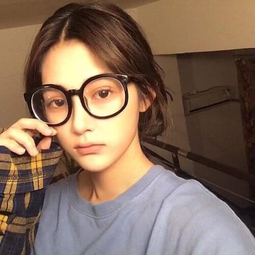 2020 literary glasses frame women easily match the small frame anti-blue glasses star same glasses frame men