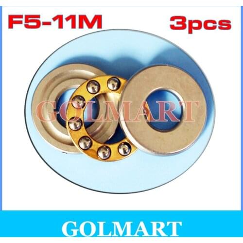 3pcs RC Models Axial Ball Thrust Bearings F5-11M 5*11*4.5 mm Plane thrust ball bearing