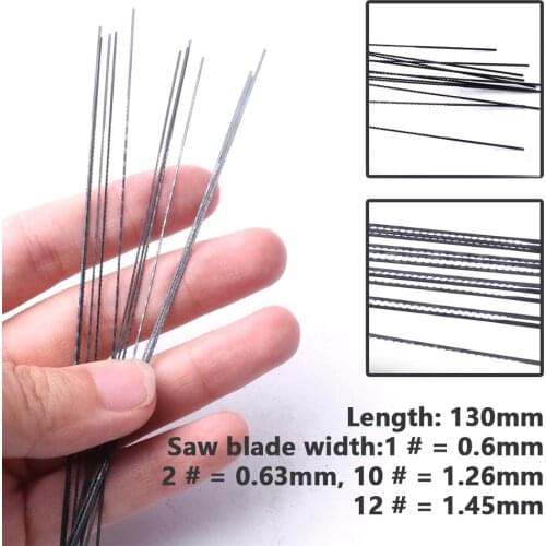 40Pcs Tooth Scroll Saw Blades Fit Plastic jewelry Metal Plate 1# 2# 10# 12# Saw Blade Tooth Woodworking Hand Craft Tools