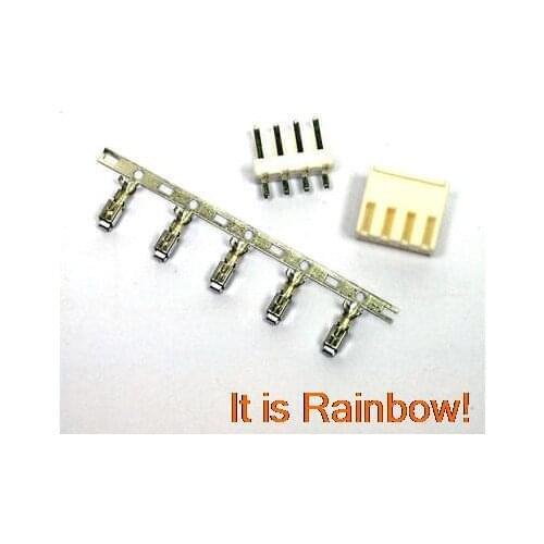 50 Sets VH 3.96mm Connector 4 pins Housing/Base/Pins