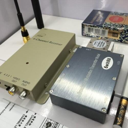 6000MW 1.2G Video Audio transceiver,video Transmitter Receiver kits 1.2G transceiver FPV transmitter