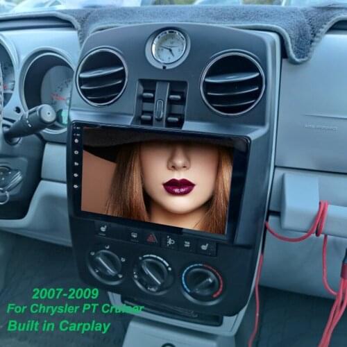 2Din Car Multimedia Video Player For Chrysler PT Cruiser 07-09 Refit Car Android 9 " Radio Navigation DVD Dashboard With Frame