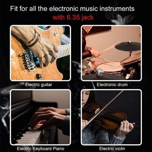 G6DE Wireless Guitar Transmitter Receiver Rechargeable for Electric Guitar Bass Violin Accessories