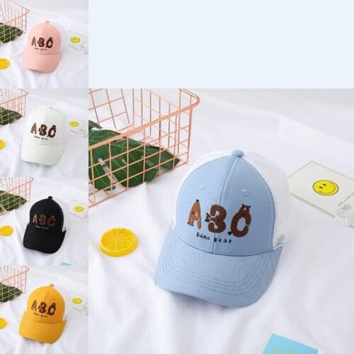 Summer Thin Childrens Hats New Baby Mesh Baseball Cap Unisex Adjustable Sports Caps Toddlers Outdoor Travel Breathable Sun Hat