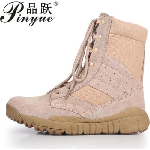 New Autumn Winter Military Boots Outdoor Male Hiking Boots Men Special Force Desert Tactical Combat Ankle Boots Men Work Boots