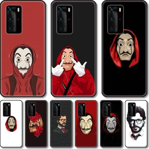 Spain money heist Phone Case For Huawei P 40 30 20 10 9 8 Lite E Pro Plus black cell shell