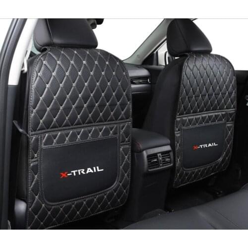 Car Seat Back row anti kicking pad holster Artificial Leather For Nissan X-trail T32 2014-2019/Qashqai J11 2016-2019