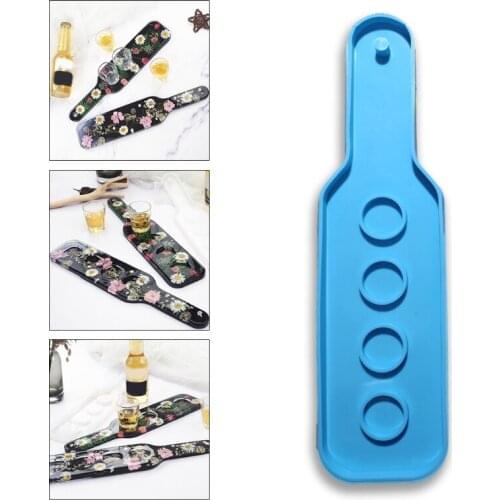 Four-holes Wine Glass Holder Rack Epoxy Resin Mold Silicone Mould DIY Crafts Casting Tool