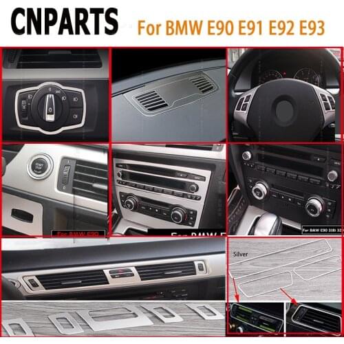 CNPARTS For BMW 3 Series BMW E90 E91 E92 E93 Car Styling Interior Stickers Air Conditioner Center Console Outlet Frame Covers