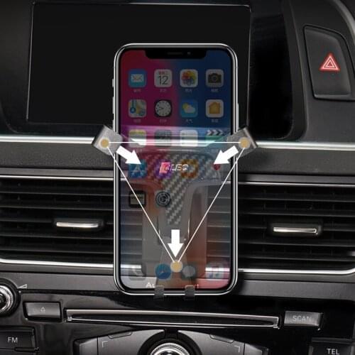 For Audi Q5 8R 2008 2009 2010 2011 2012 2013 2014 2015 2016 2017 Car Air Vent Mount Mobile Phone Holder Stand Smartphone Cradle