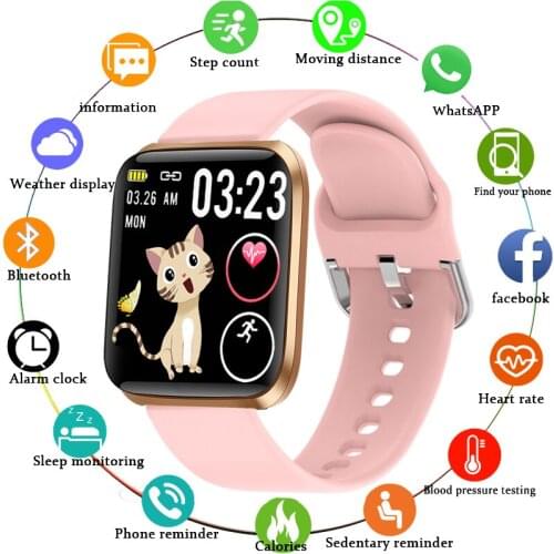 LIGE 2021 Fashion Smart Watch Women Heart Rate Blood Pressure Watch Waterproof Multifunctional Sports Fitness Ladies Smartwatch