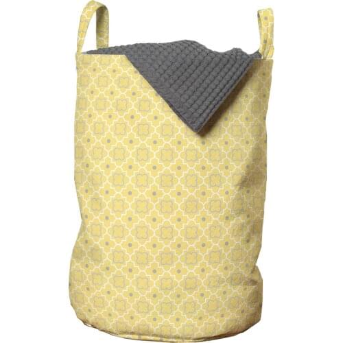 Moroccan Quatrefoil Laundry Basket Middle Eastern Effects Organizer for Clothes Underwear Socks Toys Wash Bag & Home Storage