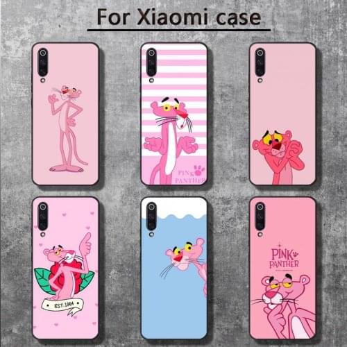 Cute cartoon Pink Panther Phone Cases for Xiaomi mi 6 6plus 6X 8 9SE 10 Pro mix 2 3 2s MAX2 note 10 lite Pocophone F1