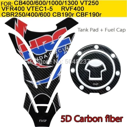 FASP Fuel Tank Cap Decal Pad Sticker Pure Carbon FOR CBR CB RVF VFR NSR compatible with63vehicle(s)
