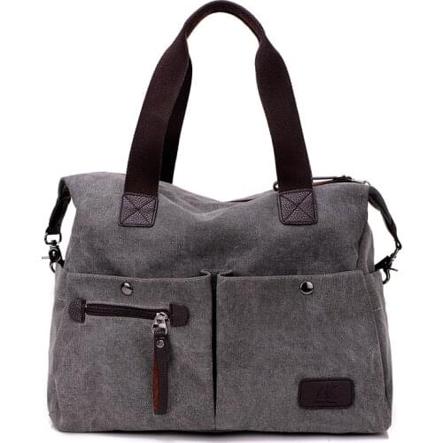 New Korean Canvas Women Bag Handbag Casual Shoulder Bag Fashion Crossbody Bags College Retro Big Bag Bolso Purses And Handbags