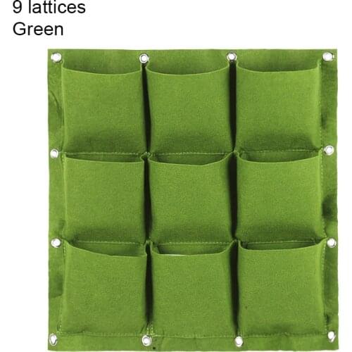 New Hot Multi-Pocket Wall Hanging Planting Bag Vertical Flower Grow Pouch Planter Garden SMR88