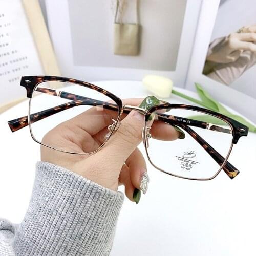46995 Alloy Square Shape Glasses Frame Men Women Optical Fashion Anti Blue Computer Eyeglasses