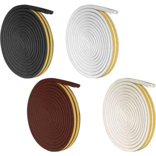 Foam Self Adhesive Casement Door Excluder Seal Strip Tape Weatherstrip Wind Dust Soundproof Dustproof Door Seam Silicon Rubber
