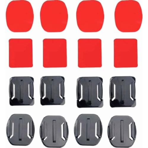 Flat Curved Adhesive Action Camera Helmet Double-sided Tape for GoPro Hero 8 Black 7 6 5 Xiaomi Yi 4K Mijia SJCAM Mount Sticker