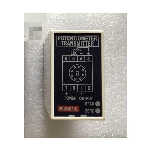 POUNDFUL POTENTIOMETER TRANSMITTER PF-KBP-21Q-3 INPUT:0-100% OUTPUT:DC4-20MA POWER:DC24V MADE IN TAIWAN
