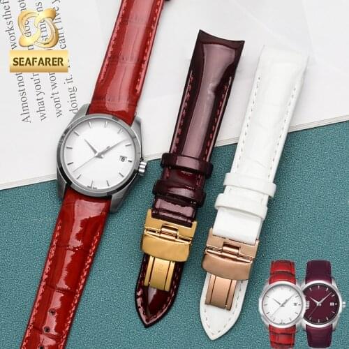Genuine Leather Watch Strap for Tissot 1853 Couturier T035210 T035207 Women Watch Band 18mm Female Watchband