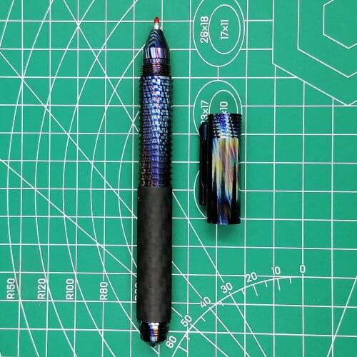 Hand Made Titanium Alloy Tactical Pen with Glass Breaker