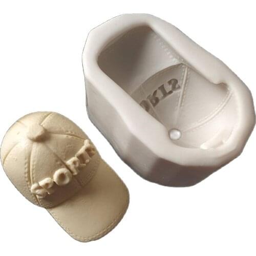 Sport Hat DIY Silicone Soap Mold 3D Chocolate Mold Fondant Sugar Craft Silicone Molds H562