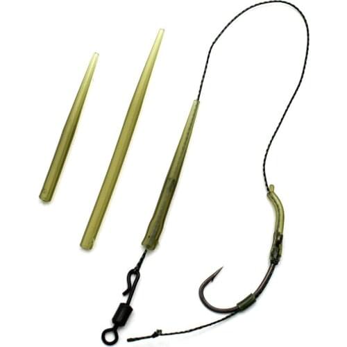 TPR Terminal Anti Tangle Sleeves Connect with Fishing Hooks Carp Fishing AccessoriesTackle Boxes Pesca Iscas Tools for Carp Rig