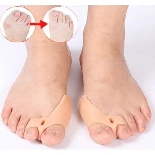 1 Pair Silica Gel Hallux Valgus Corrector Bone Thumb Orthopedic Braces Silicone Toes Separator Foot Pads Pedicure Orthopedic Pad