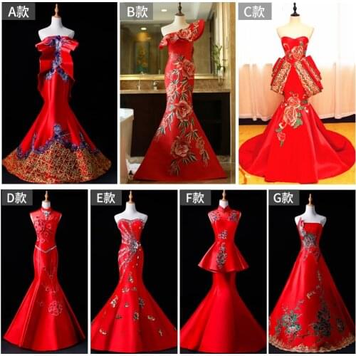 100%real red queen mermaid cosplay gown long dress Medieval dress Renaissance gown court Victoria dress/stage performance/show
