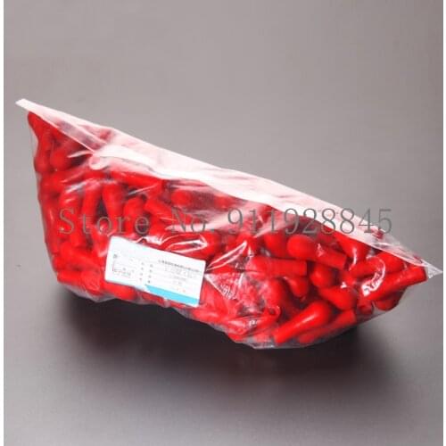 200pcs/bag Latex Glass Dropper Cap Rubber head dropper Matching Red Leather Head