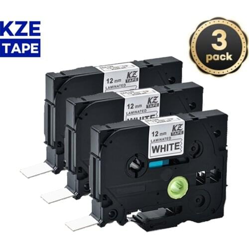 3pcs Compatible Brother tze-231 laminated tze231 tze 231 12mm Multicolor label Tape tz231 for brother p-touch printer