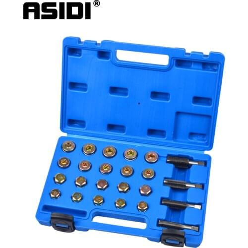 64/114 Pc Oil Pan Thread Repair Kit Set Sump Drain Plug Repair Kit Set M13 15 17 20 PT1039