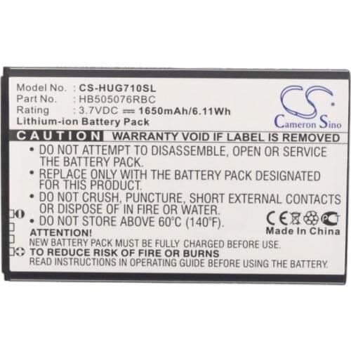 Cameron Sino 1650mah battery for HUAWEI A199 Ascend G606 G610 G610C G610S G610T G700 G700-T00 G700-U00 G710 G716-L070 Y3 2 3G