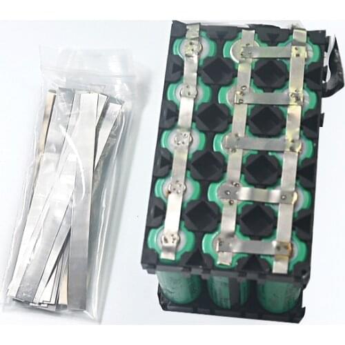 Battery Nickel Plated Strap Strip Sheets 18650 li ion For Welding Equipment Battery Spot Welder Machine High quality 100pcs