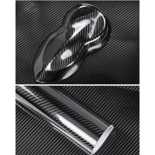 Car Styling Glossy Black 6D Carbon Fiber Vinyl film Car Wrap 6D Carbon foil Glossy lines DIY Car Tuning Sticker