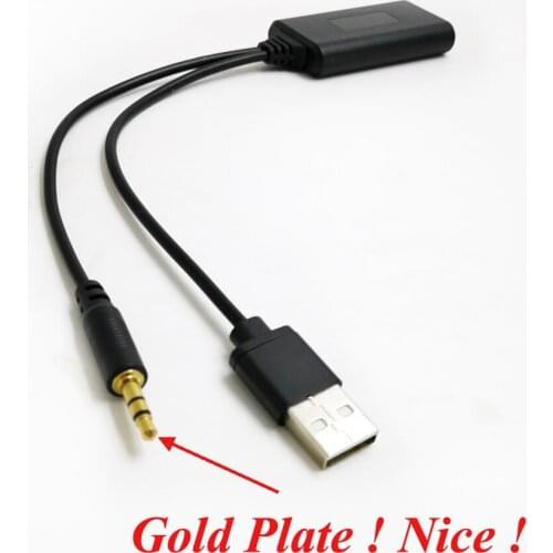 Biurlink Car AUX/AUX-IN Bluetooth Audio Adapter Wireless Bluetooth Audio Input Music Adapter for Nissan
