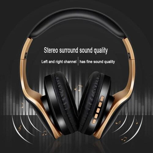 Bluetooth Headphones Folding Stereo Wireless wireless Headset Over Ear Game Earphone with Microphone for PC/Cell Phones/TV/Ipad